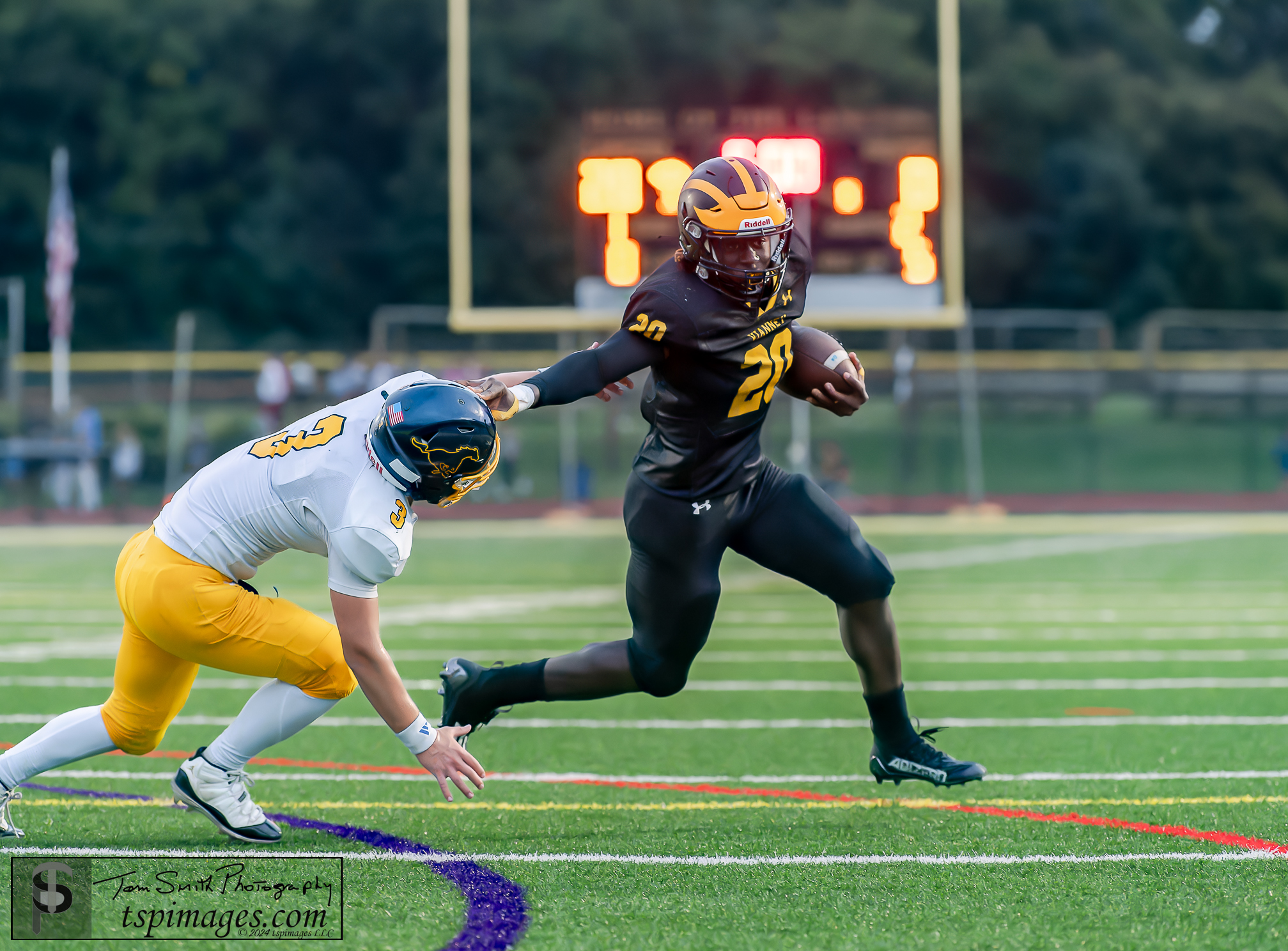 St. John Vianney sophomore running back Abdul Turay scored four touchdowns in a 35-7 win over Marlboro. (Photo Credit: Tom Smith | tspsportsimages.com) - Abdul Turay, St. John Vianney football