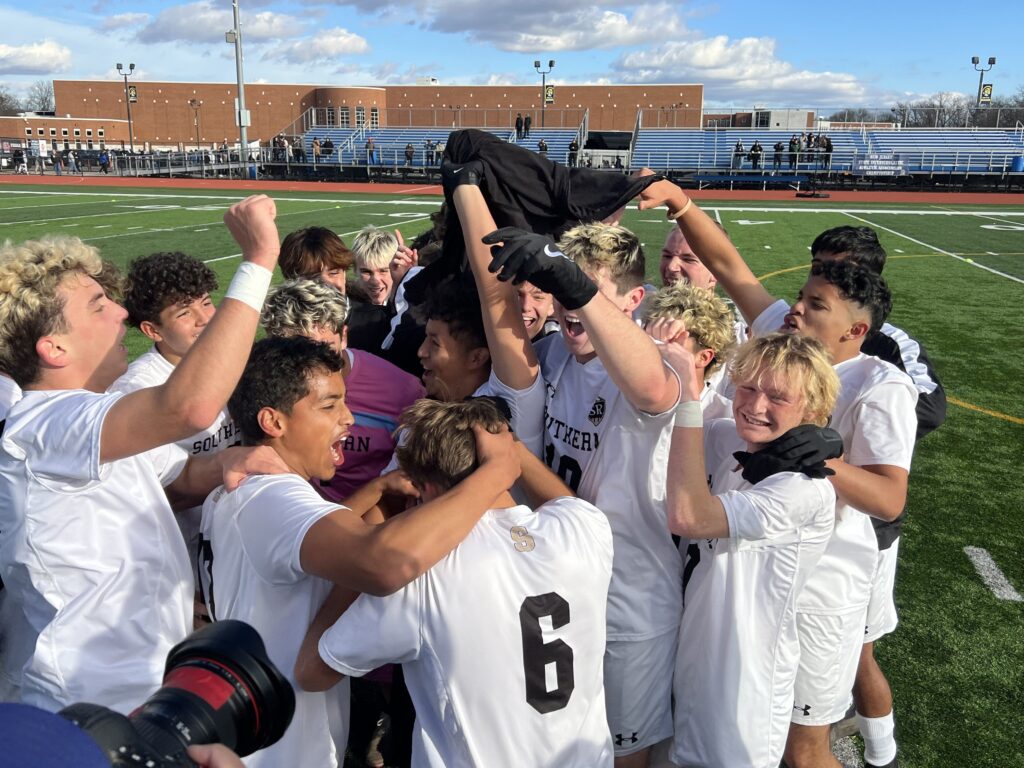 Southern celebrates its first ever Group IV championship. (Photo: Matt Manley)