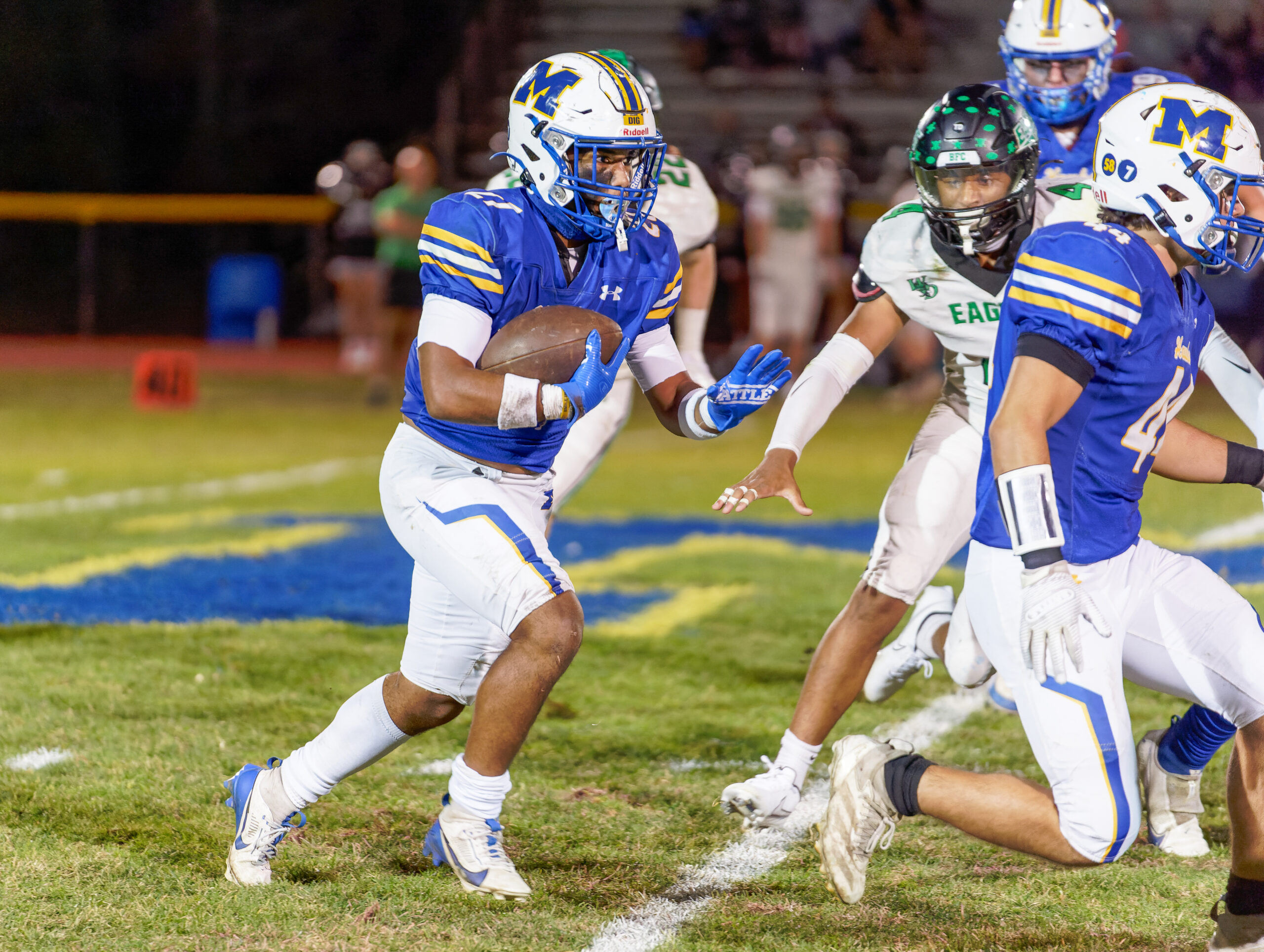 Manchester senior running back Avery Phillips. (Bob Badders | rpbphotography.com) - Avery Phillips, Manchester football