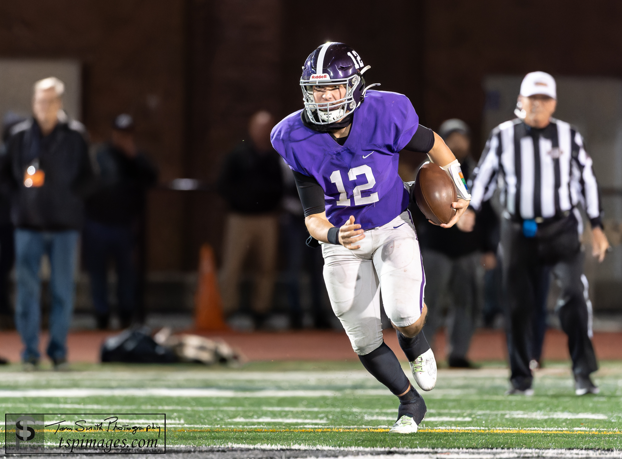 Rumson senior QB Owen O'Toole threw for 207 yards and a score and also ran for 48 yards and 3 touchdowns. (Photo by Tom Smith/tspsportsimages.com)  - Owen O'Toole