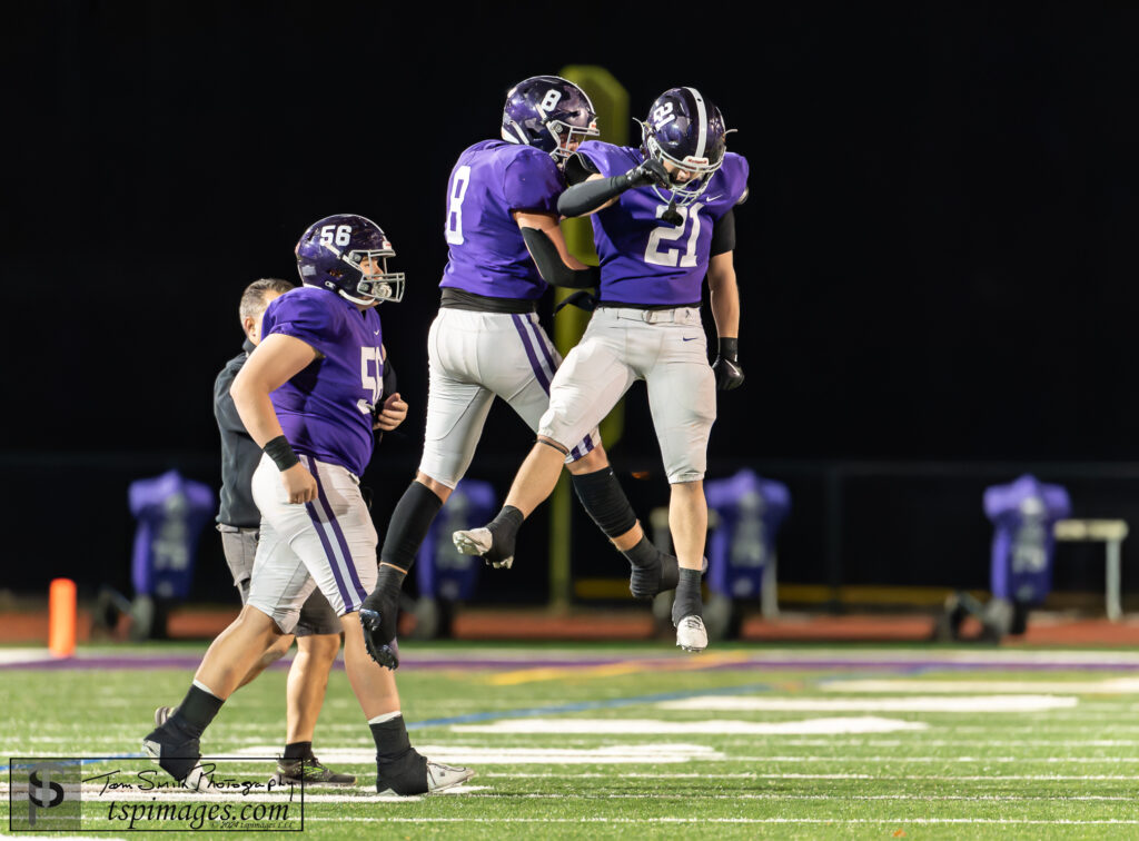 Rumson-Fair Haven celebrated its third straight sectional title after winning the Central Jersey Group 2 crown. (Photo by Tom Smith/tspsportsimages.com)  - Rumson football