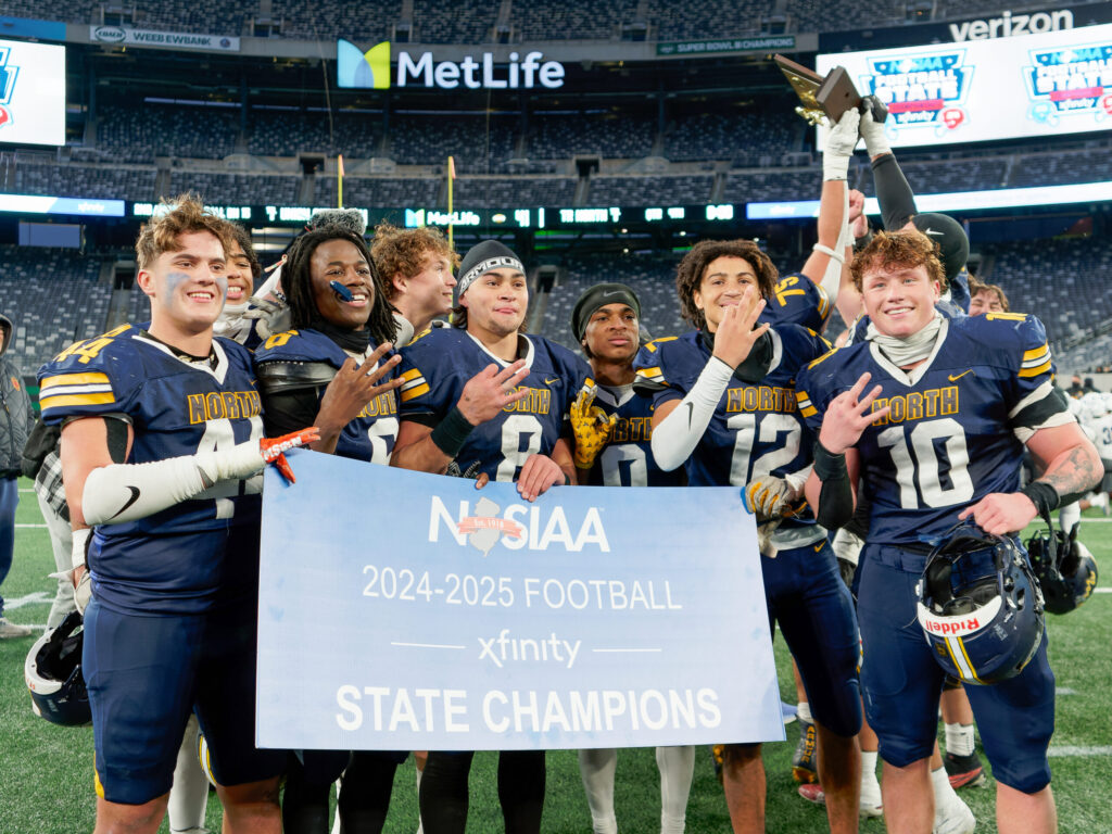 Toms River North completed a perfect 14-0 season by defeating Union City 41-14 in the NJSIAA Group 5 state championship game on Friday, Nov. 29, 2024 at MetLife Stadium in East Rutherford, NJ. (Bob Badders | rpbphotography.com)