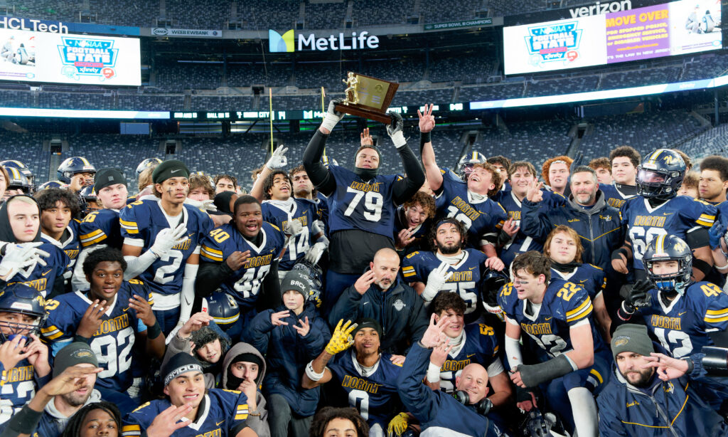 Toms River North completed a perfect 14-0 season by defeating Union City 41-14 in the NJSIAA Group 5 state championship game on Friday, Nov. 29, 2024 at MetLife Stadium in East Rutherford, NJ. (Bob Badders | rpbphotography.com)