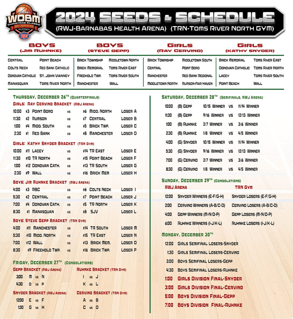  - 2024 Team Schedule