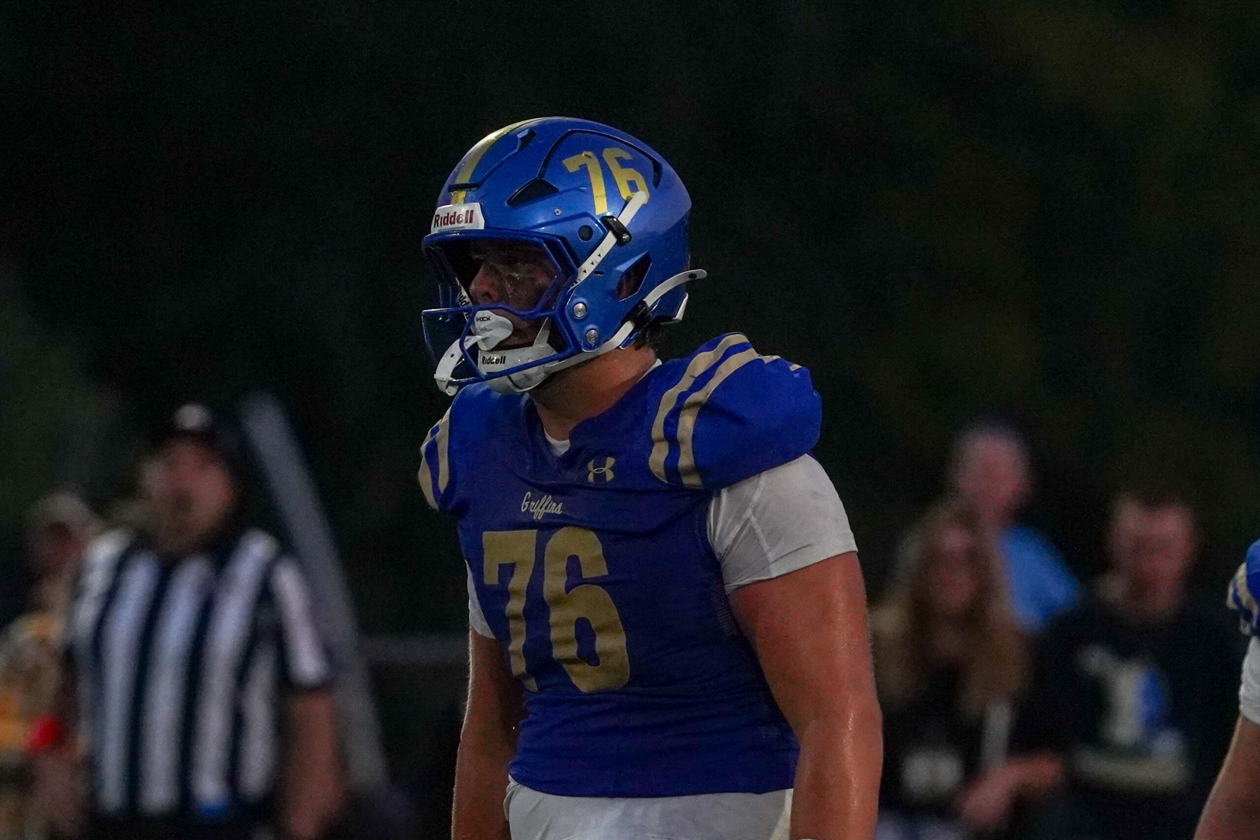 Photo by Greg Viscomi.  - Kai Pritchard, Donovan Catholic football