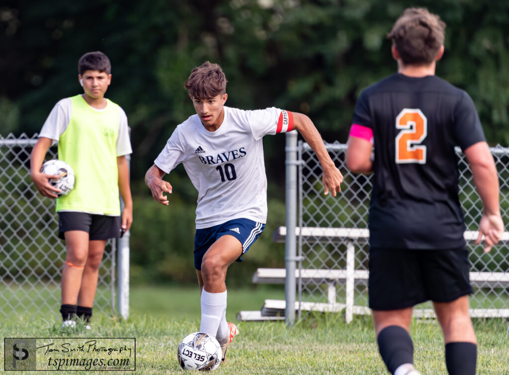 Manalapan senior Dylan Cassidy. (Photo: Tom Smith | tspimages.com) - Midd North vs Manalapan-17