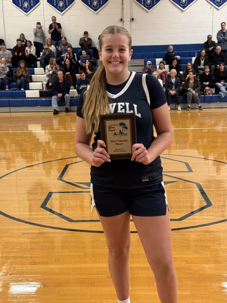 Kylee Beam with the MVP trophy from the BDHT. (Photo by Will Wishart) - IMG_3790