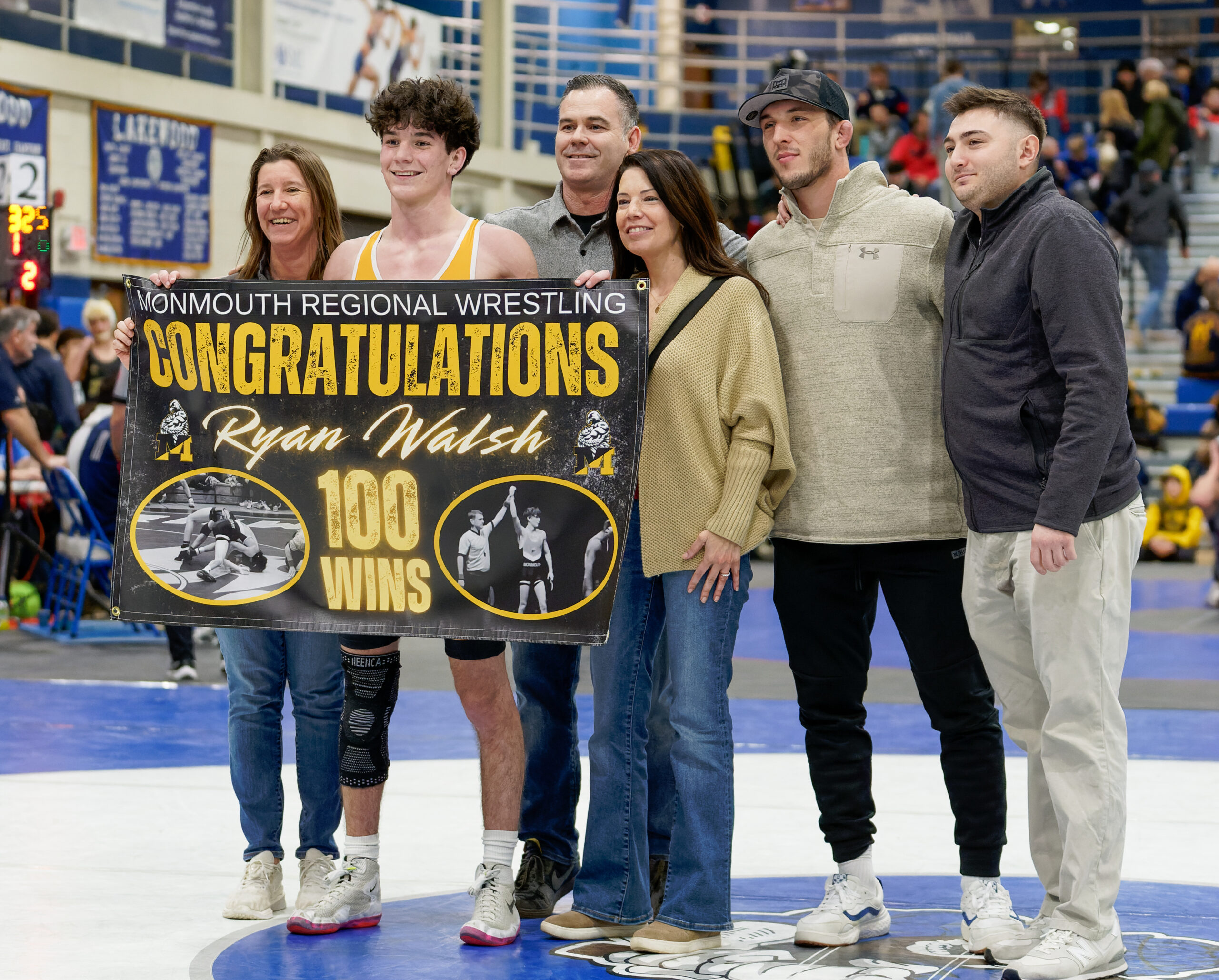 Bob Badders | rpbphotography.com - Ryan Walsh, Monmouth Regional wrestling 100 wins