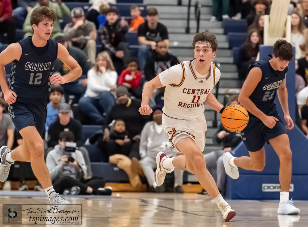 Central senior Jaycen Santucci during the WOBM Christmas Classic final vs. Manasquan. (Photo: Tom Smith | tspimages.com) - Squan vs Central