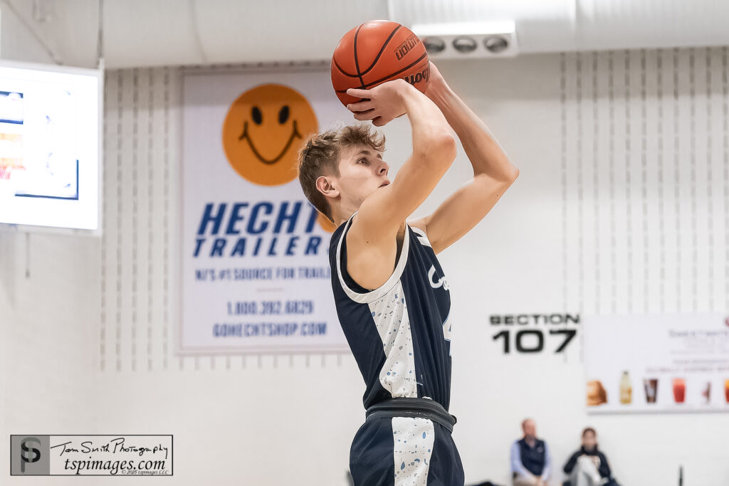 CBA guard Gavin Marlin buried a trio of 3-pointers to help power the Colts past Rumson. (Photo by Tom Smith/tspsportsimages.com)  - Gavin Marlin CBA