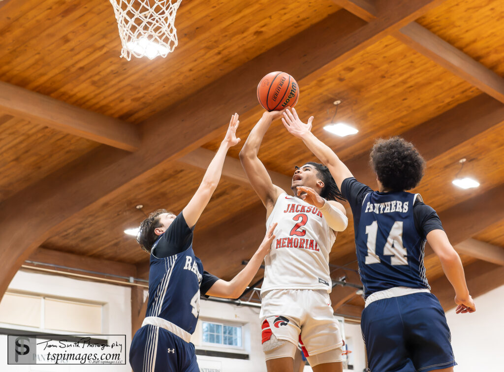 Jackson Memorial junior George Boley drives against Ranney in the Shore Conference Tournament. (Photo: Tom Smith | tspimages.com) - Jackson Mem George Boley 4