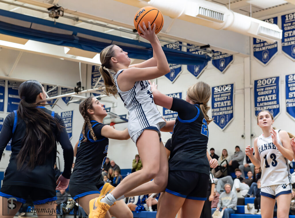 Haley Poser going for a lay-up against Shore Regional. 1/6/25 Photo by Tom Smith - Ranney Haley Poser