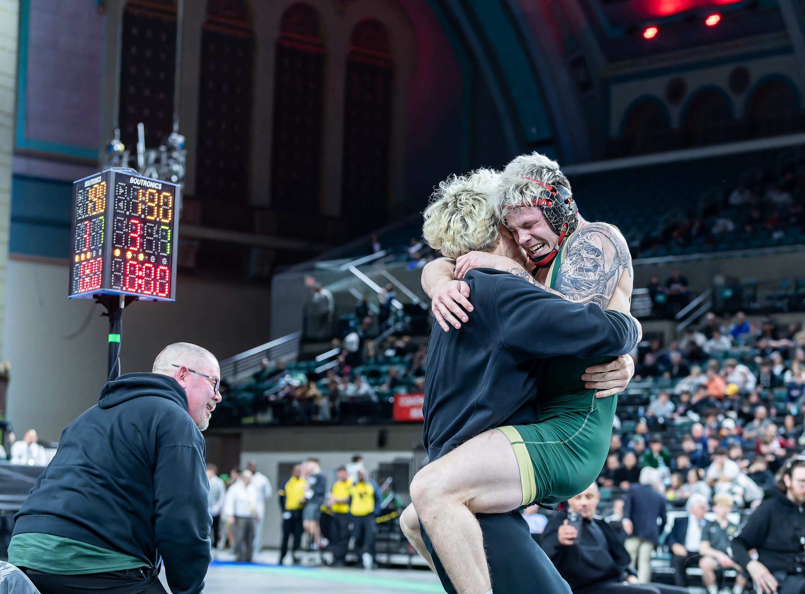 (Photo by Tom Smith | tspsportsimages.com)  - Harvey Ludington, Brick Memorial Wrestling