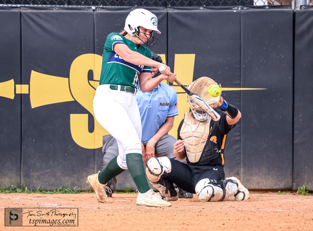 CN Jillian Heyser 2 - Shore Sports Insider Jillian Heyser hitting against St. John Vianney on 4/22/25. Photo by Tom Smith - CN Jillian Heyser 2
