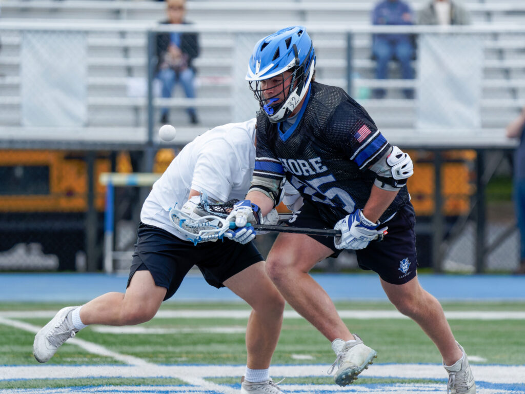 Brendan O'Brien, Shore Regional boys lacrosse Senior Brendan O'Brien won 23 of 24 face-offs to help lead Shore Regional to a 17-4 win over Toms River East in the quarterfinals of the Shore Conference Tournament. (Bob Badders | rpbphotography.com).