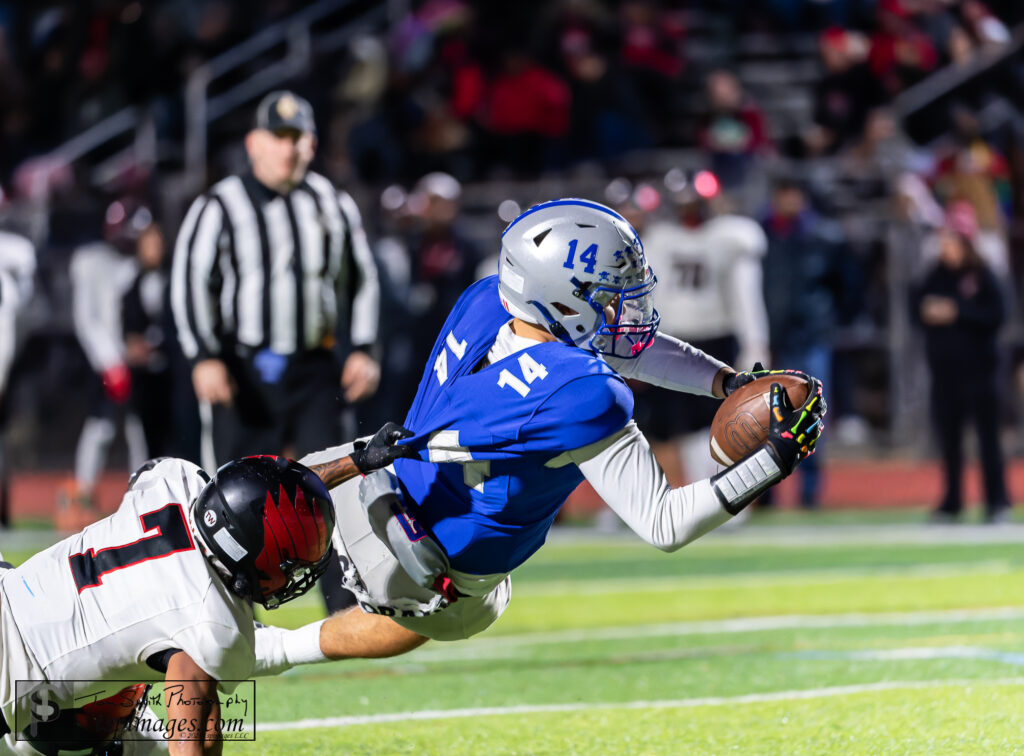 Carmine Aliperti Holmdel - Shore Sports Insider Holmdel tight end Carmine Aliperti had a pair of touchdown catches in the win for Holmdel. (Photo by Tom Smith/tspimages.com) - Carmine Aliperti Holmdel
