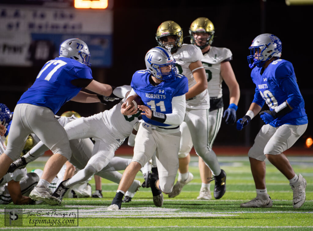 Jack Cannon - Shore Sports Insider Holmdel senior quarterback Jack Cannon had 301 yards of offense and four total touchdowns in the historic win. (Photo by Tom Smith/tspimages.com) - Jack Cannon