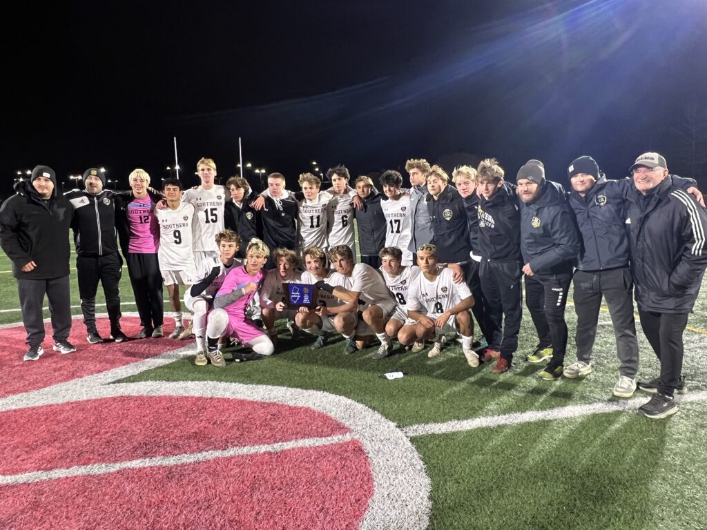 Southern Champs - Shore Sports Insider Southern Regional celebrates its 2025 South Jersey Group IV championship. (Photo: Matt Manley) - Southern Champs