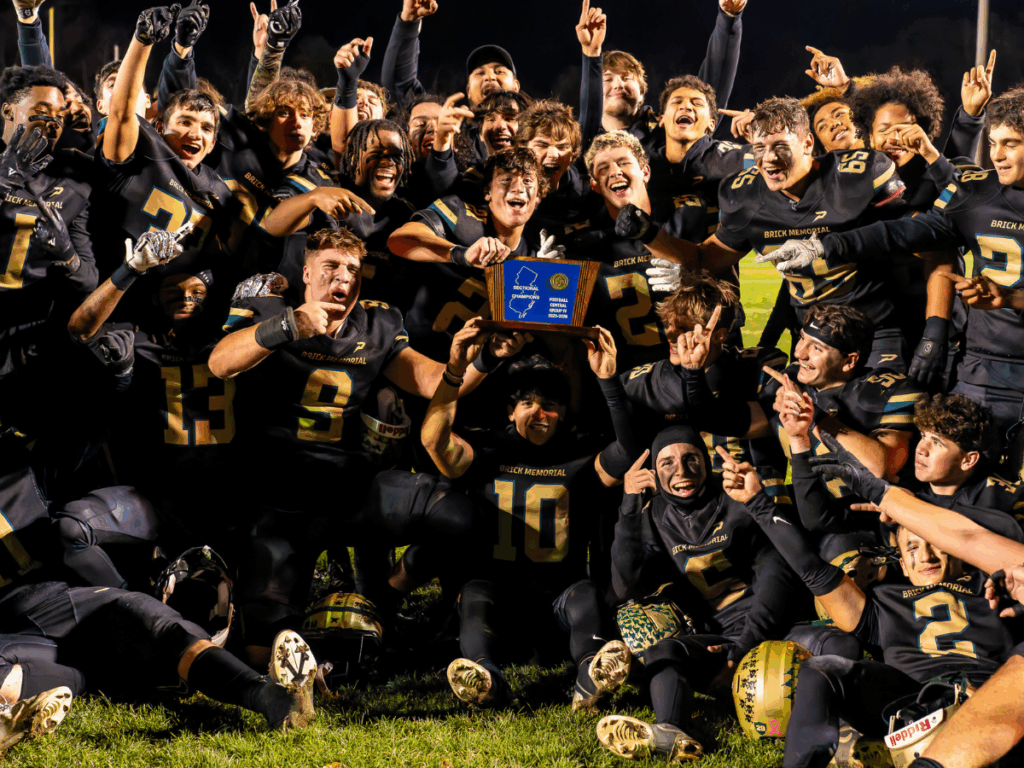Brick Memorial Sectional Title - Shore Sports Insider Brick Memorial celebrates winning the 2025 Central Jersey Group 4 Sectional Title (Photo by Patrick Olivero) - Brick Memorial Sectional Title