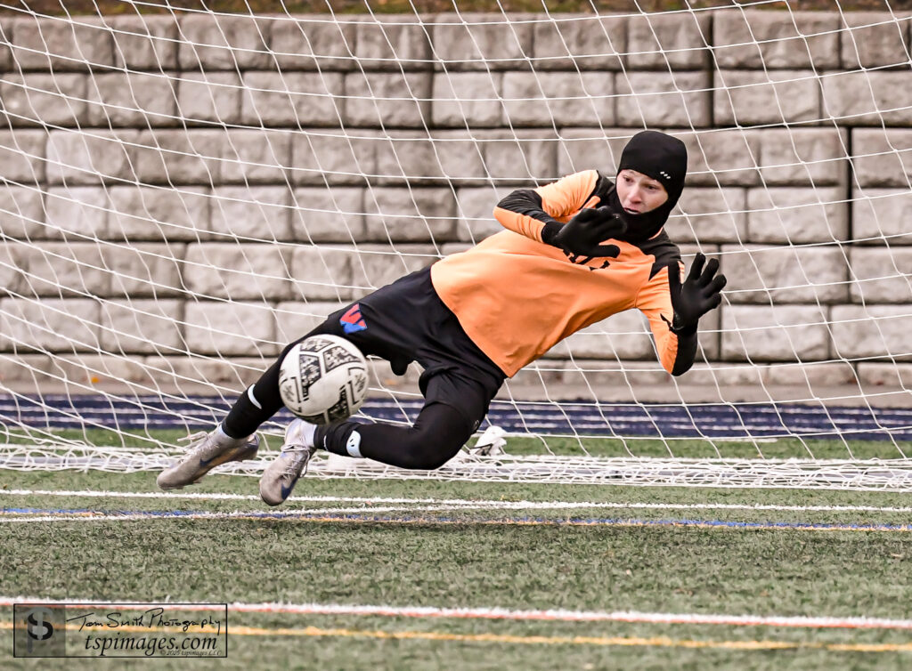 Wall sophmore Kellen Clauburg - Shore Sports Insider Sophomore Kellen Clauburg saves the final penalty kick. (Photo: Tom Smith | tspsportsimages.com) - Wall sophmore Kellen Clauburg