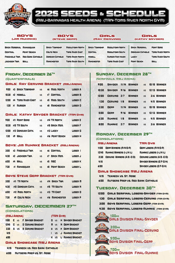 2025 KWCC Team Schedule Poster1 - Shore Sports Insider - 2025 KWCC Team Schedule Poster1