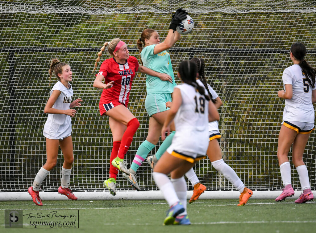 Jordyn Bauer-2 - Shore Sports Insider During the Wall vs Marlboro Shore Conference Soccer Match at the Wall Township Municipal Complex in Wall, New Jersey. 9/25/25 Photo Credit: Tom Smith | tspsportsimages.com - Jordyn Bauer-2