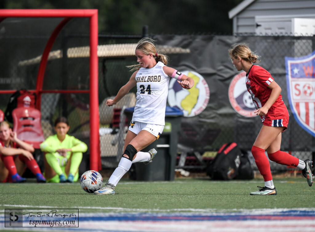 M Isabella Huttner - Shore Sports Insider During the Wall vs Marlboro Shore Conference Soccer Match at the Wall Township Municipal Complex in Wall, New Jersey. 9/25/25 Photo Credit: Tom Smith | tspsportsimages.com - M Isabella Huttner