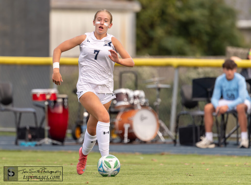 Mary Cate-1 - Shore Sports Insider Mary Cate Leidersdorf scored a hat-trick against Long Branch at Ranney. 9/26/25 Photo by Tom Smith - Mary Cate-1