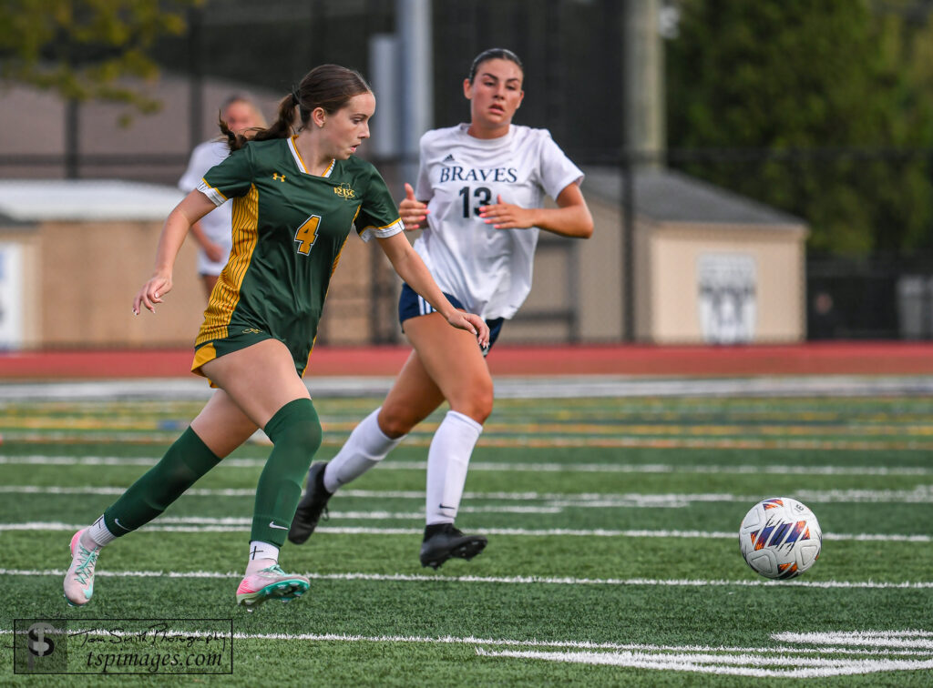 RBC Lexi Sinatra 2 - Shore Sports Insider During the Red Bank Catholic vs Manalapan Shore Conference Soccer Match at the Count Basie Field in Red Bank, New Jersey. 9/9/25 Photo Credit: Tom Smith | tspsportsimages.com - RBC Lexi Sinatra 2