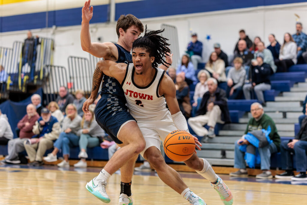 Jackson vs. Manasquan - Shore Sports Insider Jackson senior George Boley drives around Manasquan sophomore John Visceglia. (Photo: Patrick Olivero) - Jackson vs. Manasquan