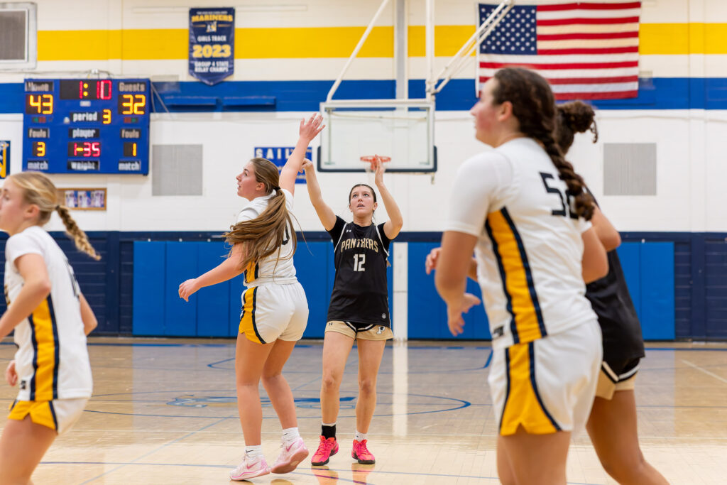 Point Boro's Georgia D'Angelo follows through on a shot in the first round of the 2025 Kevin Williams Christmas Classic (Photo by Patrick Olivero) - Point Boro- Georgia D'Angelo