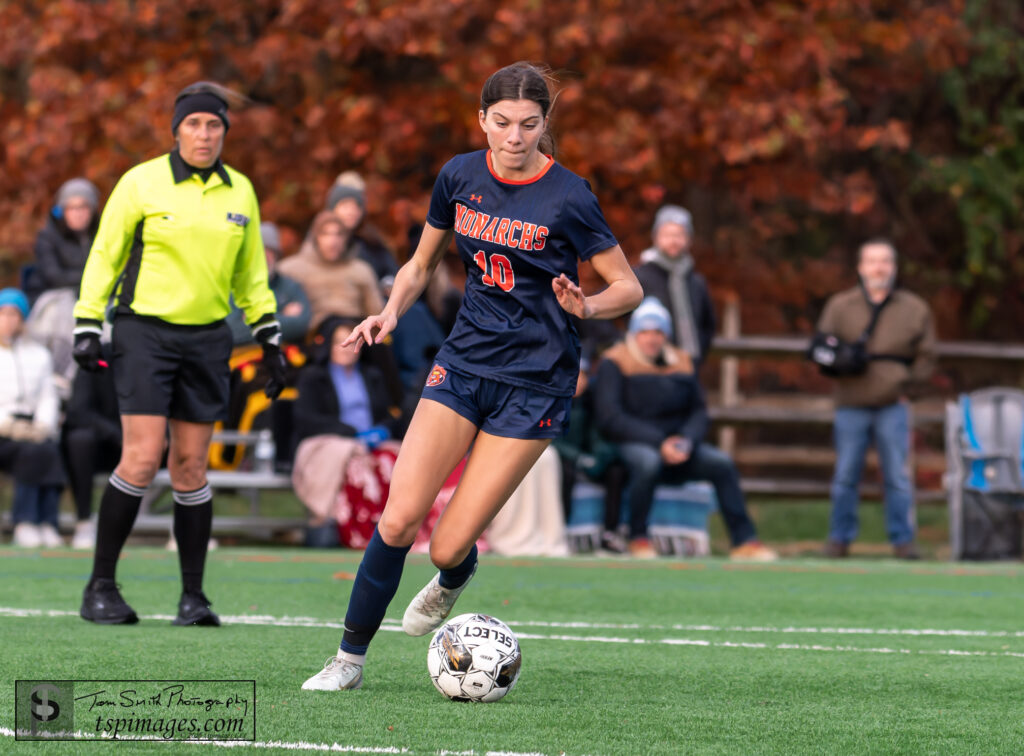 T Ryan Raynor - Shore Sports Insider During the Trinity Hall vs Notre Dame NJSIAA Non Pub A Sectional Semi-Final Soccer Match at the Maria Gatta Sports Complex in Oceanport, New Jersey. 11/10/25 Photo Credit: Tom Smith | tspsportsimages.com - T Ryan Raynor