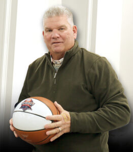 Steve Meyer presented
Kevin Williams with a honorary tournament
KWCC Game Ball - kevin only with Ball