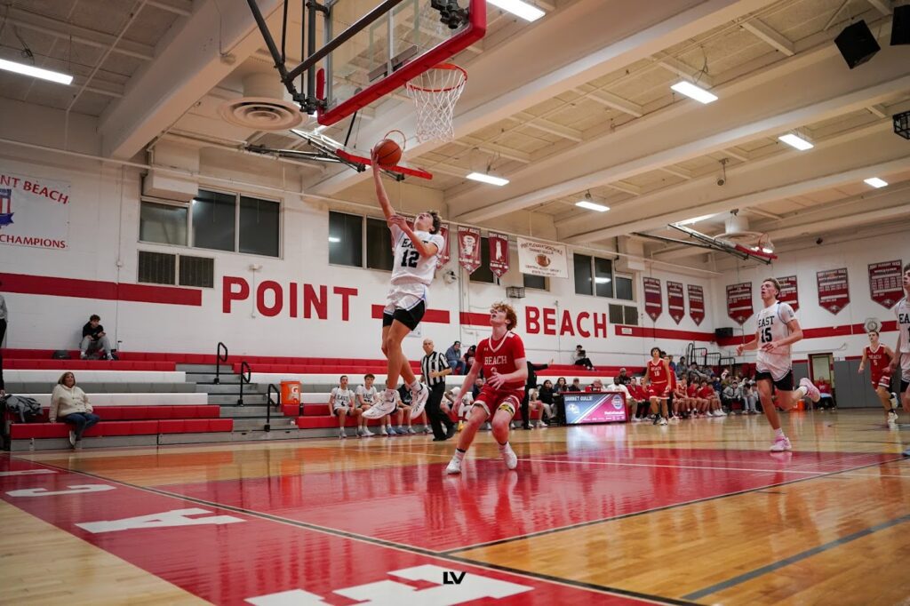 TRE- Brady Gillen - Shore Sports Insider Toms River East's Brady Gillen finishes at the rim (Photo by @luchintronavisuals) - TRE- Brady Gillen