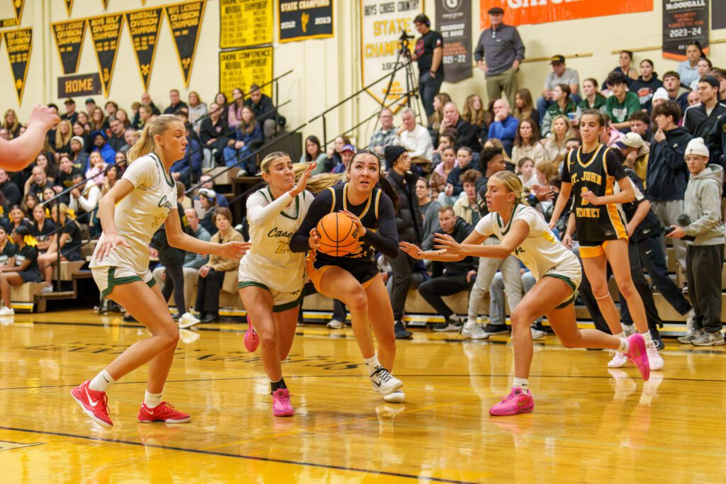SJV Madison Kocis1 - Shore Sports Insider Madison Kocis finished with 17 points against No. 1 RBC. 1/6/26 Photo by Patrick Olivero - SJV Madison Kocis1