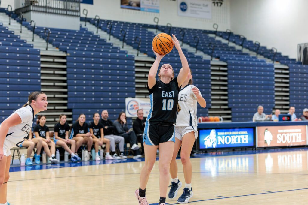 TRE - Paladino - Shore Sports Insider TRE's Kylie Paladino converts a layup (Photo by Patrick Olivero) - TRE - Paladino