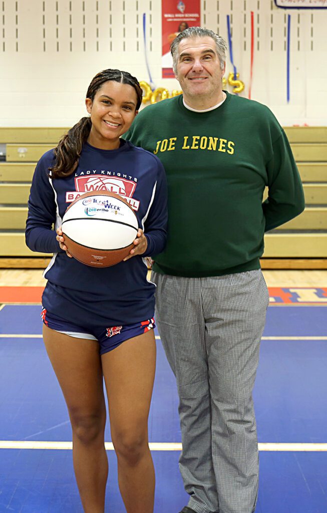 Joe with Player - Shore Sports Insider - Joe with Player