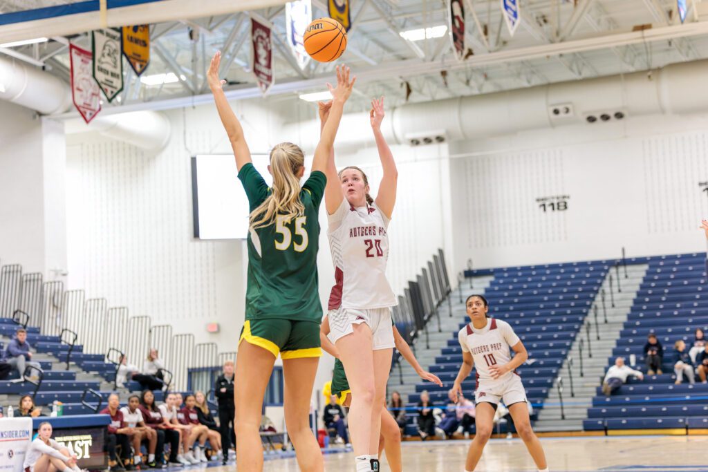 Rutgers Prep- Ava Frith - Shore Sports Insider Rutgers Prep's Ava Frith attempts a shot over RBC's Addy Nyemchek (Photo by Patrick Olivero) - Rutgers Prep- Ava Frith