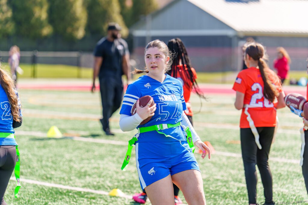 SSI_FlagFootball_SCT_Kickoff_3-21-26-79 - Shore Sports Insider Holmdel flag football. (Photo by Patrick Olivero) - SSI_FlagFootball_SCT_Kickoff_3-21-26-79