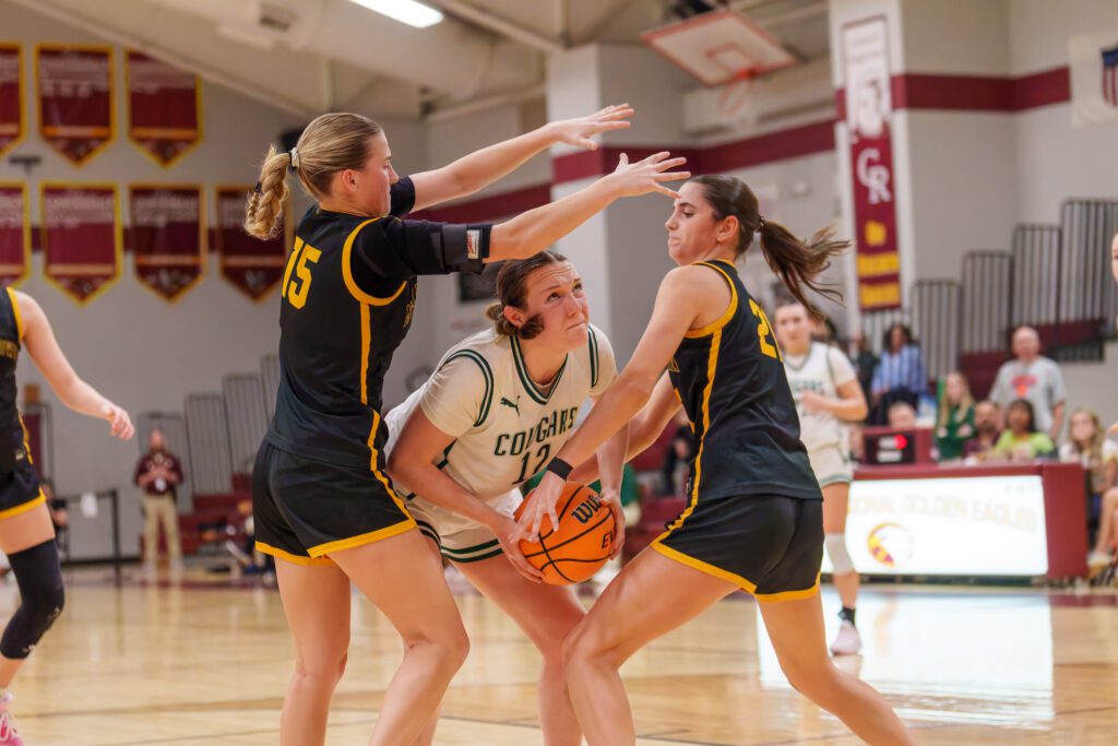 Julianna Jasina finished with 12 points and 12 rebounds in the Group 3 semifinal at Central Regional HS. 3/11/26 Photo by Patrick Olivero - Jules Jasina