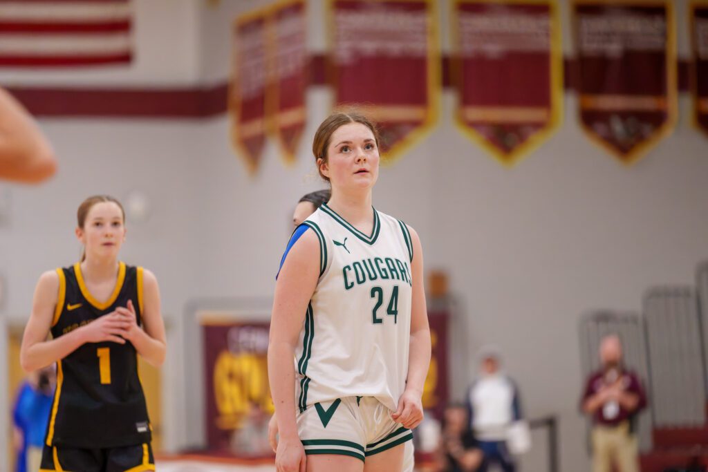 Allison McAndrew scored 15 points in the Group 3 semifinal game at Central Regional High School. 3/11/26  Photo by Patrick Olivero - Allison McAndrew