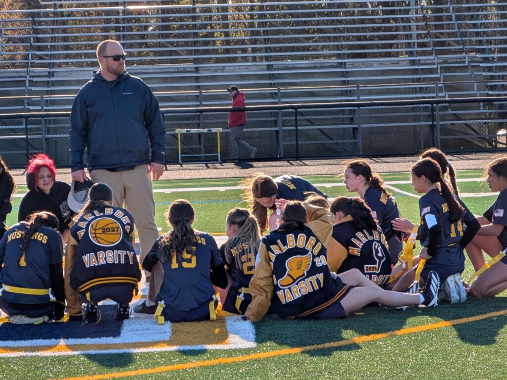 Head coach Dan Cooper has Marlboro off to a 2-1 start in its inaugural season. (Photo by Scott Stump)  - Dan Cooper Marlboro flag football