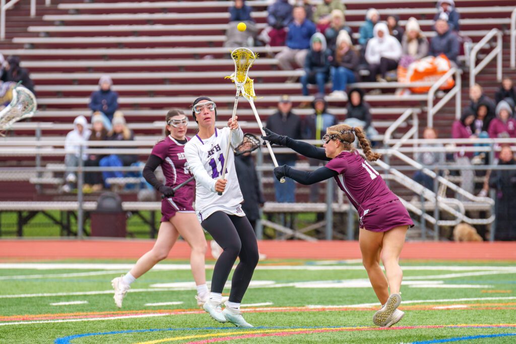 Rumson-Fair Haven's Chloe Kelly finished with five goals and two assists against Red Bank (Photo by Patrick Olivero) - Rumson-FH Chloe Kelly