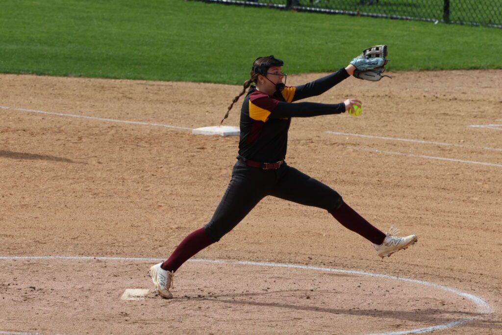 Hailey Craddock pitching against Jackson. 4/6/26 Photo by Samantha Mayer - 1G0A2921