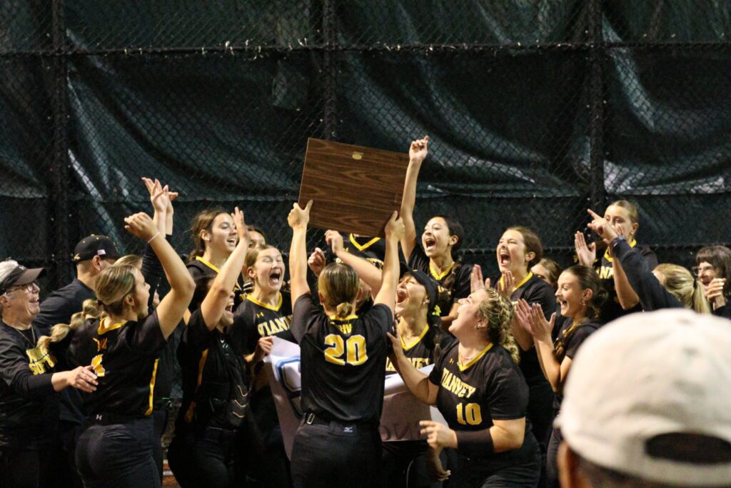 SJV celebrating after beating Donovan 5-1 in the Shore Conference Tournament Championship game at Count Basie Park. 5/21/26 Photo by Samantha Mayer - SJV Celebrating