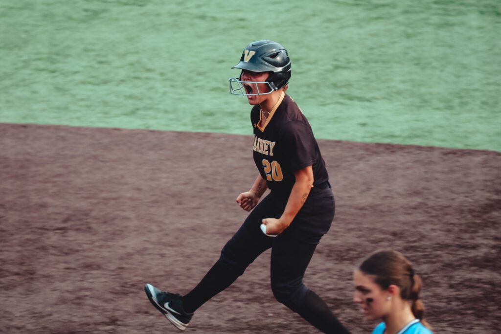 Gabby Gonzalez hit a grand slam in the Group A Championship against Mount St. Dominic. 6/10/26 Photo by Samantha Mayer - 1G0A1499
