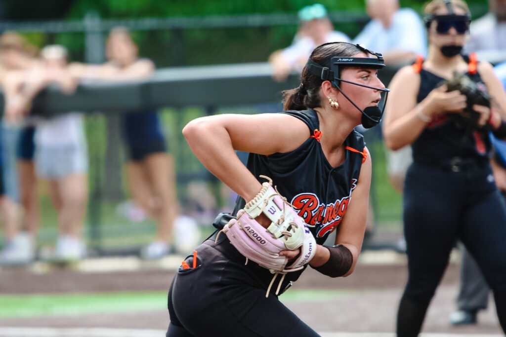 Gianna Gomez finished with six strikeouts in the Group 2 Championship at Ivy Hill Park. 6/12/26 Photo by Samantha Mayer - 1G0A5026