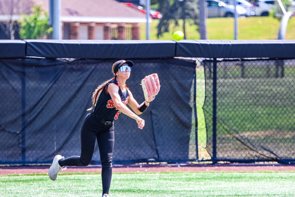Brianna Dato patrolling center field for Barnegat in the Group 2 Championship at Ivy Hill Park. 6/12/26 photo by Samantha Mayer - 1G0A5301