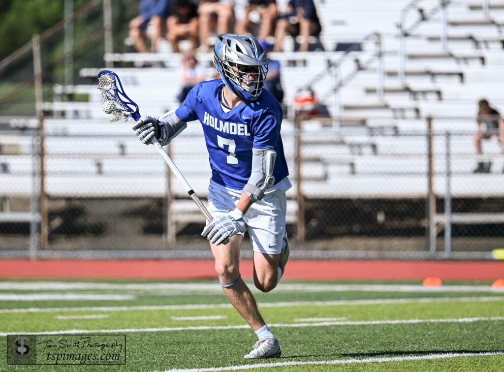 Holmdel's David Perrotti registered three goals and an assist against Montville (Photo: Tom Smith | tspsportsimages.com) - Holmdel David Perrotti