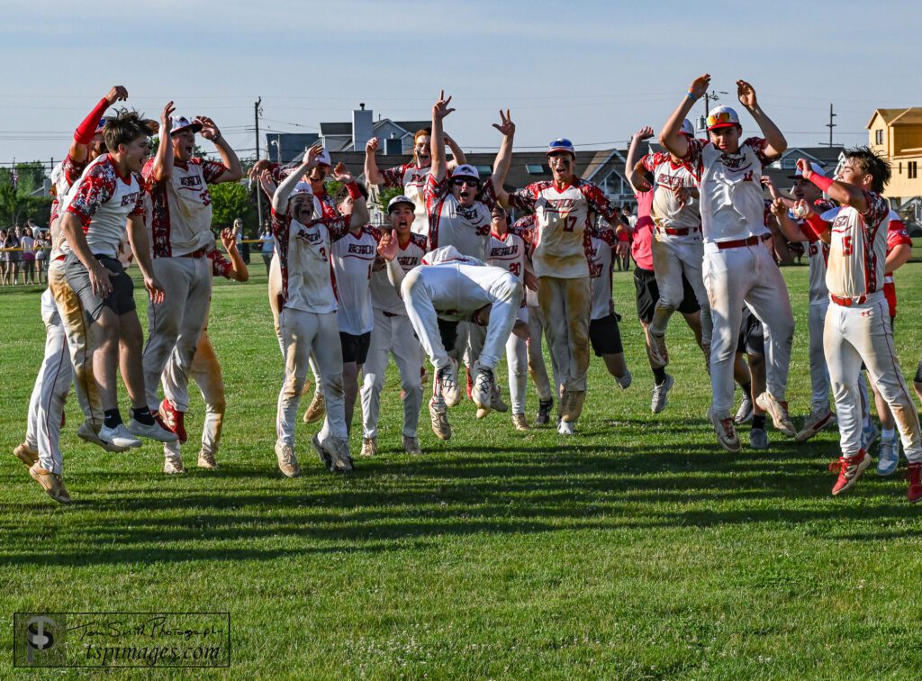Point Beach celebrates winning the Central Jersey Group 1 Title (Photo: Tom Smith | tspsportsimages.com)  - Point Beach Celebration